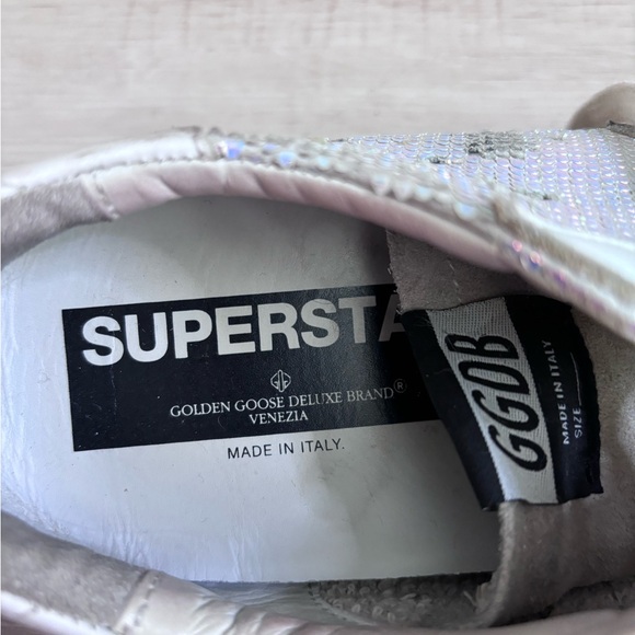 Golden Goose shiny star sneakers 39 8.5 US - Picture 5 of 9